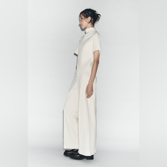 ZARA SHORT SLEEVE JUMPSUIT ZW COLLECTION - Picture 3 of 13